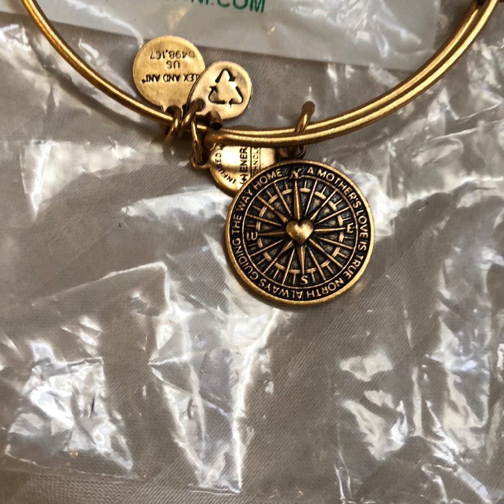 Alex and Ani True Direction Bracelet in Gold. NWT
